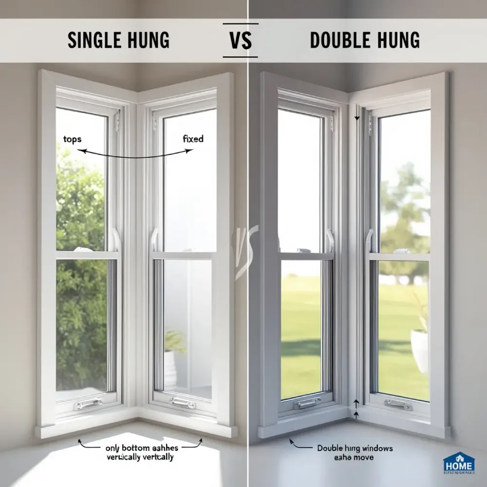 Difference Between Single and Double Hung Windows
