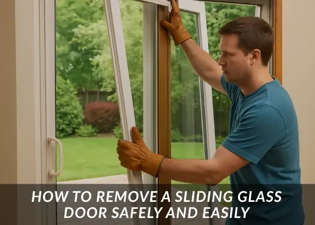 How to remove a sliding glass door safely and easily