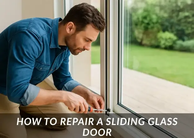 How to repair a sliding glass door